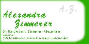 alexandra zimmerer business card